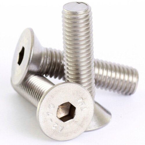 SS CSK  Allen M10 x 25mm, Stainless Steel (SS202) Allen Socket Countersunk Screws