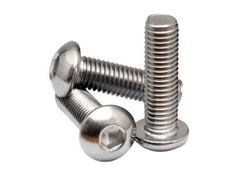 SS Button Allen M4 x 12mm, Stainless Steel (SS202) Allen Socket Button Screws