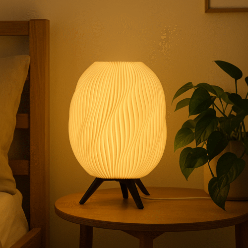 The striped swirl lamp